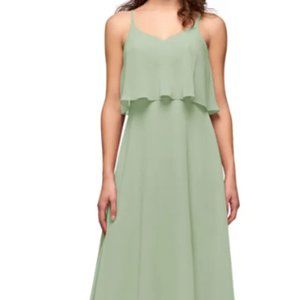 Azazie Desiree Dress in Dusty Sage